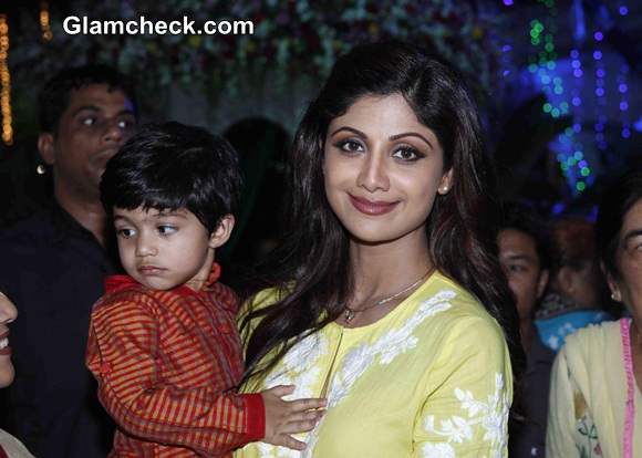 Shilpa Shetty with son Viaan