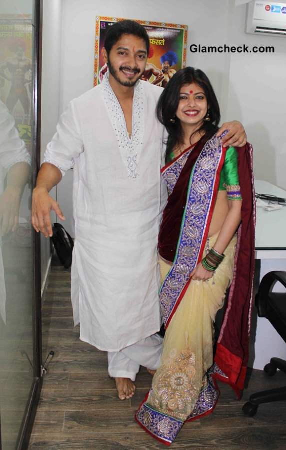 Shreyas Talpade and his wife Deepti