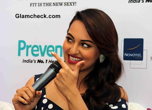 Sonakshi Sinha 2014 at Womens Health Cover Launch