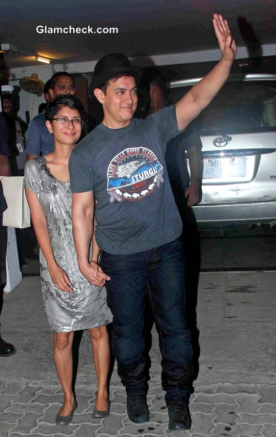 Aamir Khan with his wife Kiran Rao