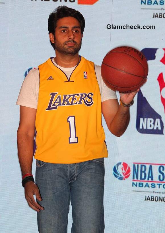 Abhishek Bachchan at Indias First Online NBA Store Launch