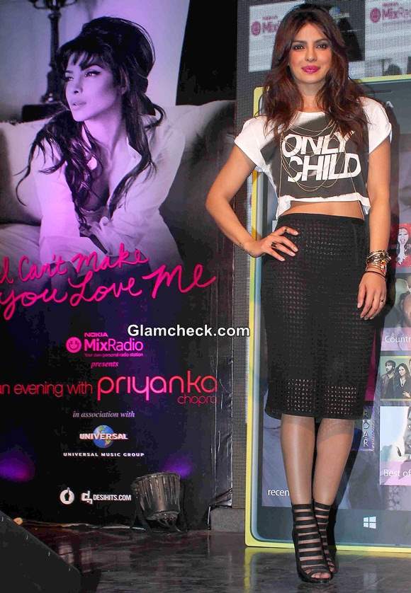 Priyanka Chopra at the launch of song I Cant Make You Love Me