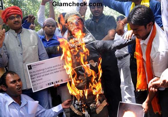 Protest over Shahrukh Khans Alleged Anti-Modi Tweet
