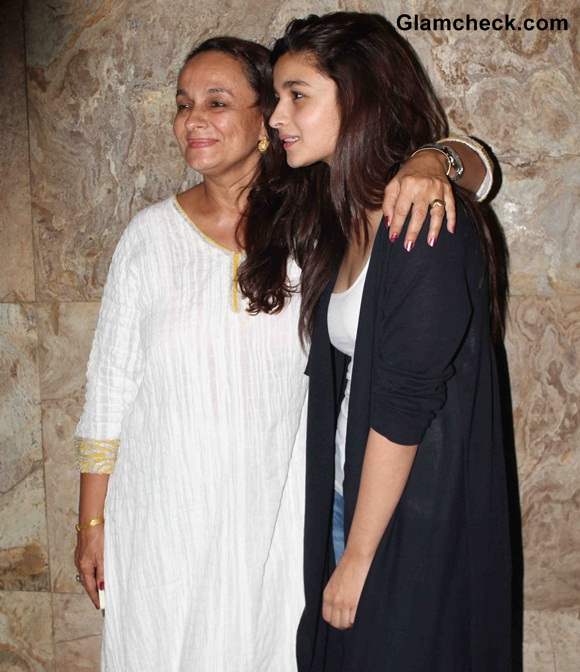 Soni Razdan with her daughter Alia Bhatt