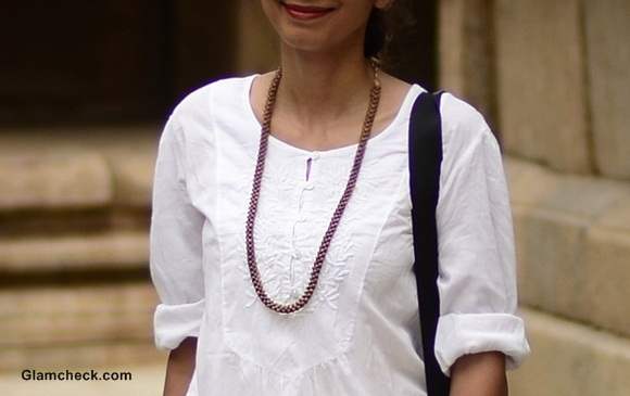 Temple Visit Outfit of the Day in neutral colors