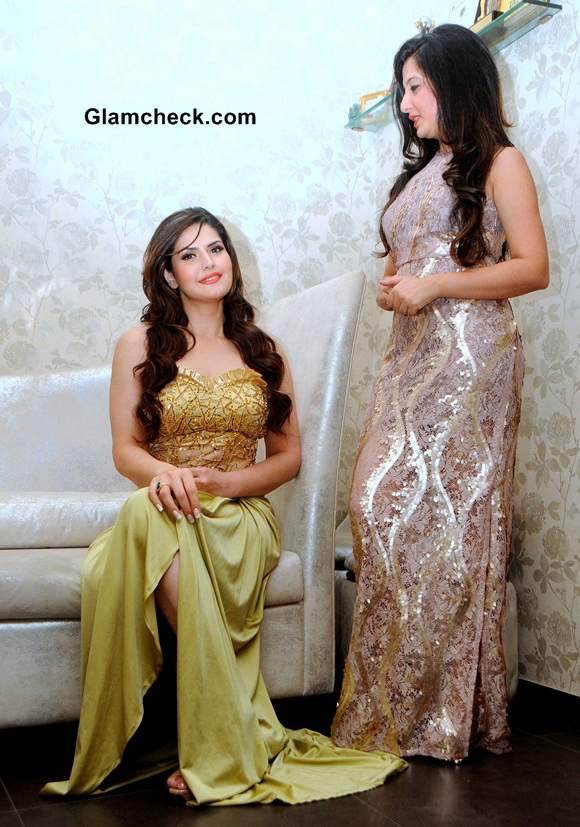 Zarine Khan 2014  for Amy Billimorias New Eco Collection