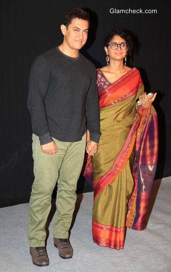 Aamir Khan Kiran Rao at Star Parivaar Awards 2014