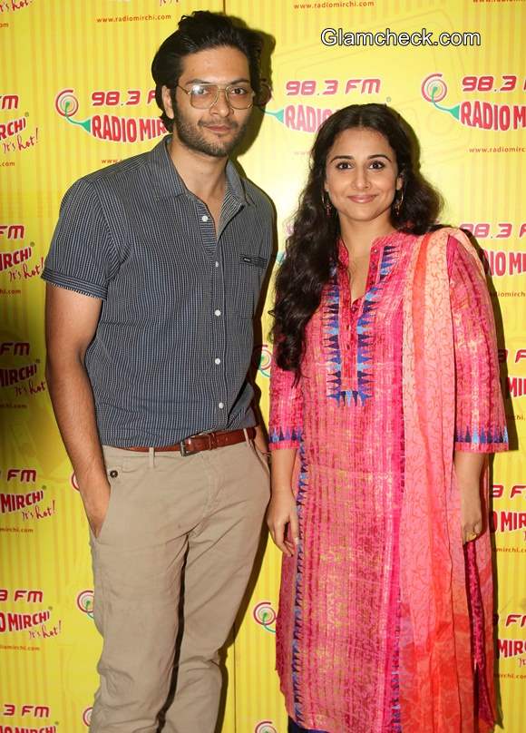 Ali Fazal and Vidya Balan