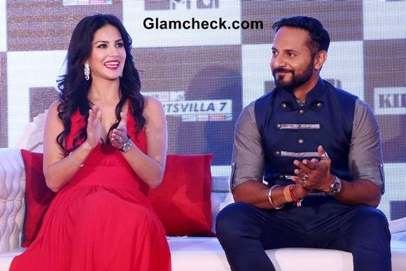 Sunny Leone and Nikhil Chinapa Launch Splitsvilla 7 in New Delhi