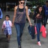 Sushmita Sen Leaves Mumbai Airport with Daughters