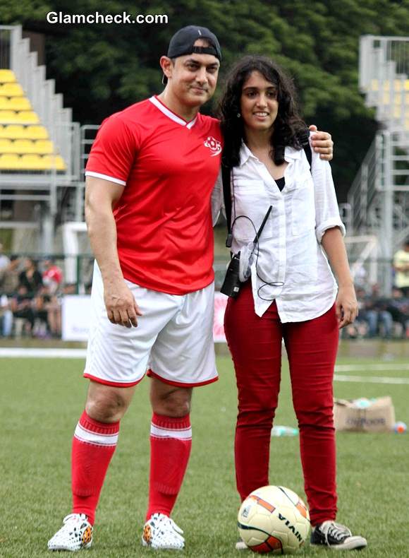 Aamir Khan with his daughter Ira Khan