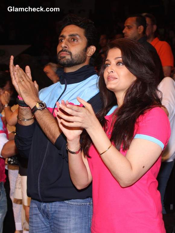 Aishwarya Rai with Abhishek Bachchan 2014