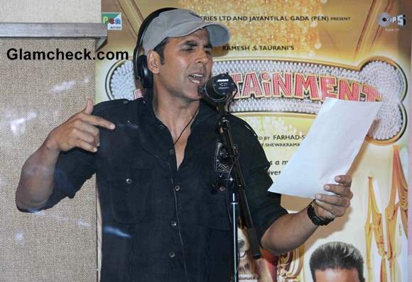 Akshay Kumar Records Song for Entertainment movie