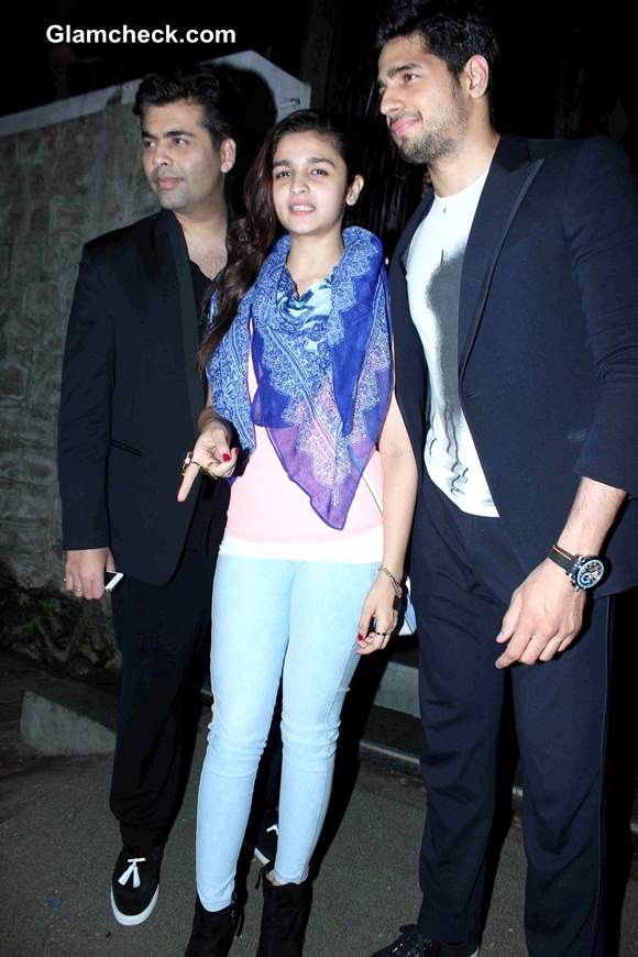 Dinner with Karan - Film-maker Treats Alia Bhatt and Siddharth Malhotra