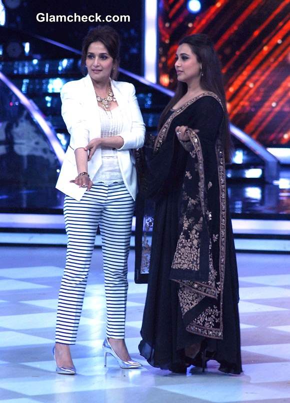 Madhuri Dixit and Rani Mukherjee 2014 Promote Mardaani on Jhalak Dikhla Jaa