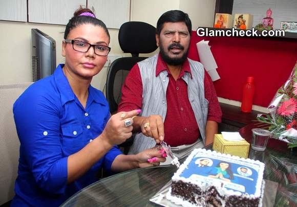 Rakhi Sawant Inaugurates RPIs New Office 2014