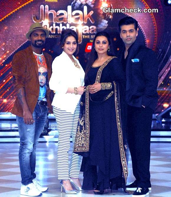 Rani Mukherjee Madhuri Dixit at Jhalak Dikhla Jaa