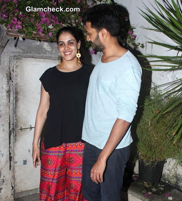 Riteish Deshmukh with pregnant wife Genelia DSouza