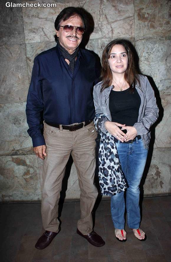 Sanjay Khan with his daughter in law Malaika Parekh