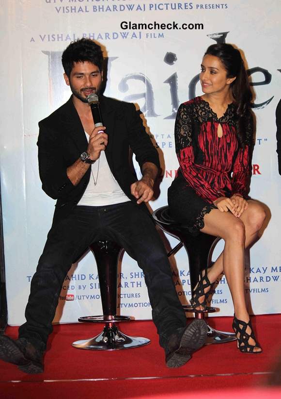 Shahid Kapoor and Shraddha Kapoor Launch Haider Trailer