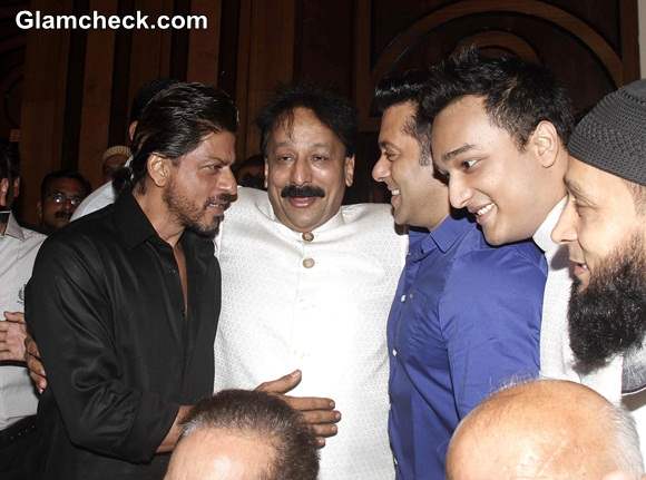 Shahrukh and Salman Khan Meet Up at Iftar Party 2014