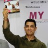 Aamir Khan at Bombay University for the launch of My Marathi