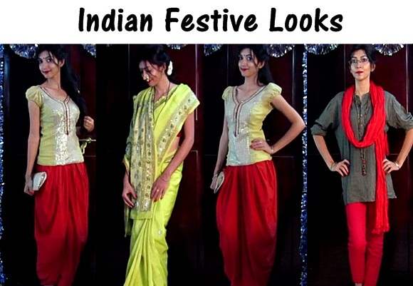 Indian Fashion Youtuber - Festive Looks by Sarita Upadhyay