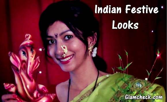 Ganesh Chaturthi - Outfit Ideas, Makeup, Hair  Indian 