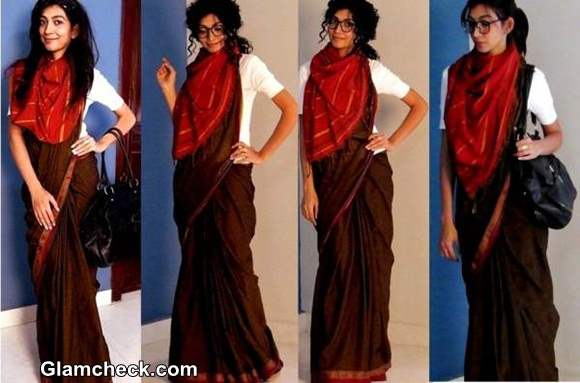 Indo western hot sale fusion saree