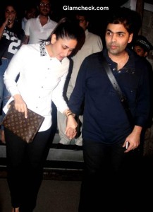 Kareena Kapoor with filmmaker Karan Johar