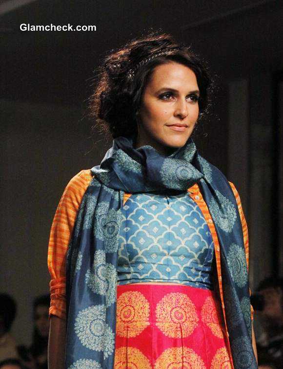 Neha Dhupia at LFW Winter-Festive 2014