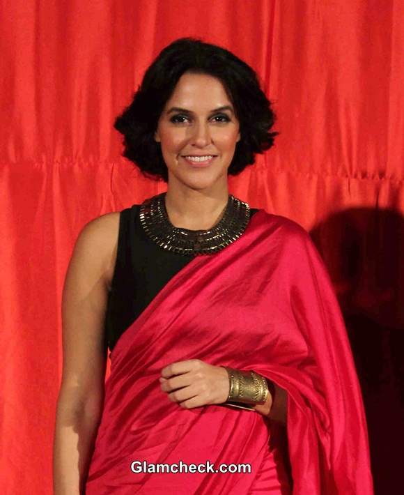 Neha Dhupia in Sari