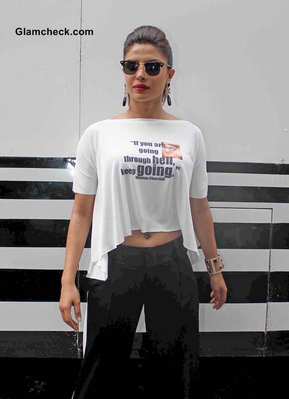 Priyanka Chopra Crop Top 2014 style