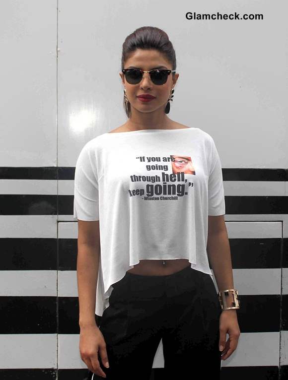 Priyanka Chopra Crop Top Look