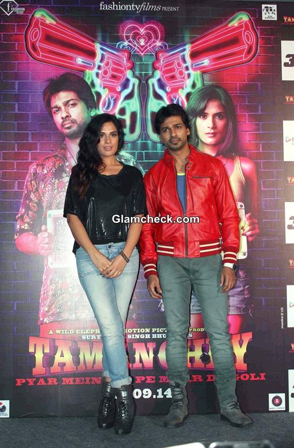 Richa Chadda Nikhil Dwivedi Launch Tamanchey Trailer