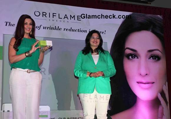 Sonali Bendre at Oriflame's Ecollagen Range Launch