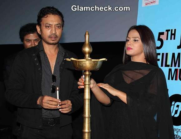 Irrfan Khan Neetu Chandra at the opening of 5th Jagran Film Festival