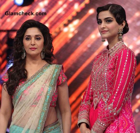 madhuri dixit jhalak dikhla jaa season 6 sarees