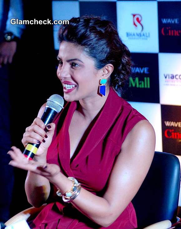 Priyanka Chopra during Mary Kom Promotions in Lucknow