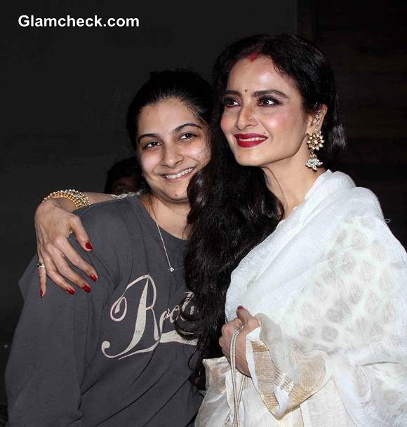 Rekha at the special screening of Khoobsurat