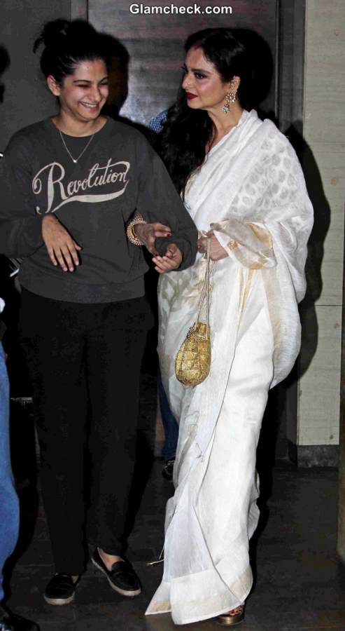 Rekha at the special screening of film Khoobsurat