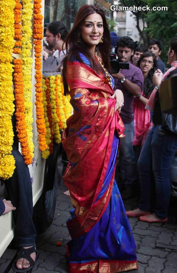 Sonali Bendre in Sari 2014