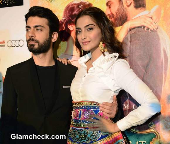 Sonam Kapoor and Fawad Khan 2014 Manish Arora Skirt