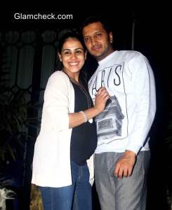 Couple Riteish Deshmukh and Genelia DSouza