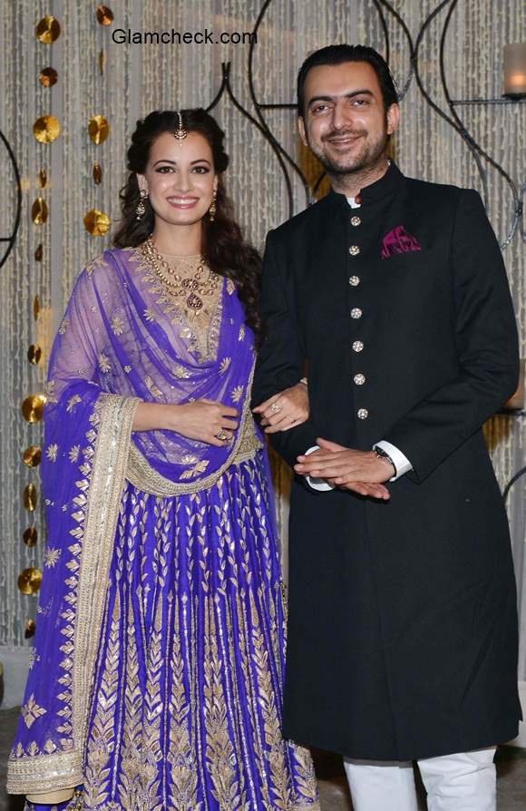 Dia Mirza and Sahil Sangha Sangeet ceremony