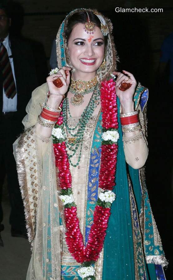 Dia Mirza wedding lehenga