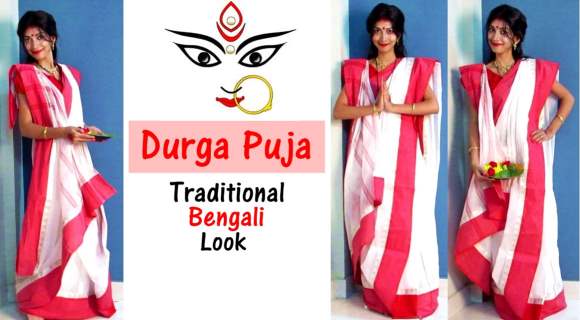 Durga Puja Traditional Bengali Look