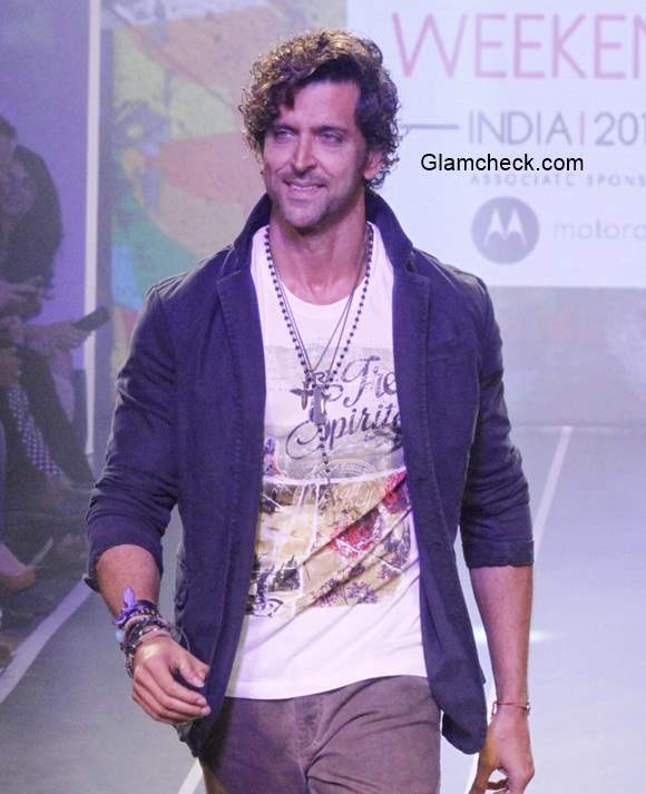 Hrithik Roshan at Myntra Fashion Weekend 2014