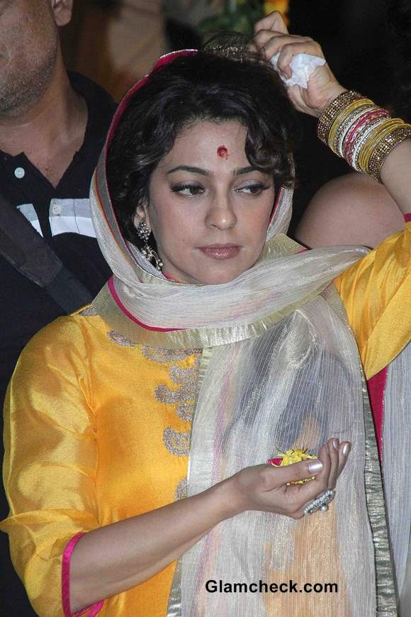 Juhi Chawla visits Varanasi to promote Sony Pal