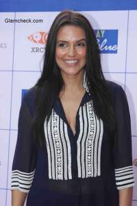 Neha Dhupia in Manish Malhotra 2014